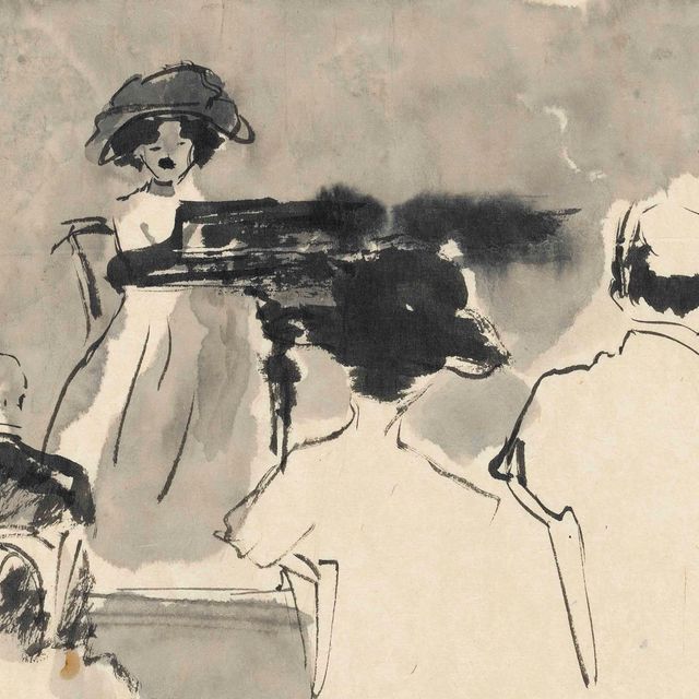 Emil Nolde — Беседа в кабаре