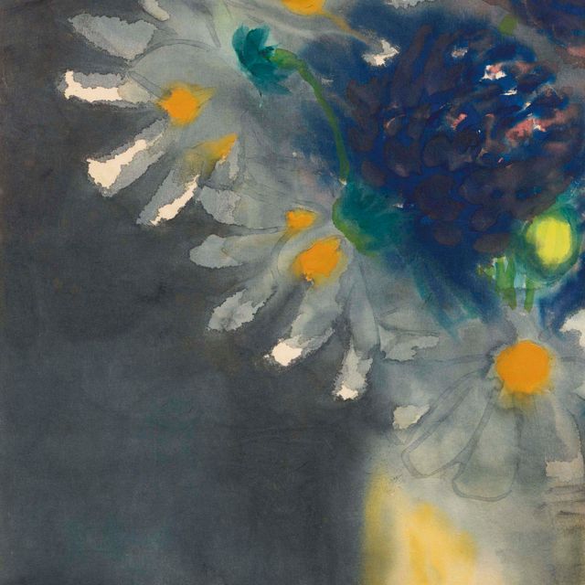 Emil Nolde — Блюменштиллебен из Вайсена и блауэн-Блютеня