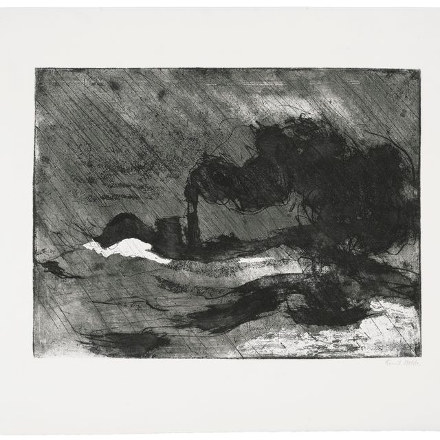 Emil Nolde — Дампфер (groß, dunkel), Пароварка (Большая темная)