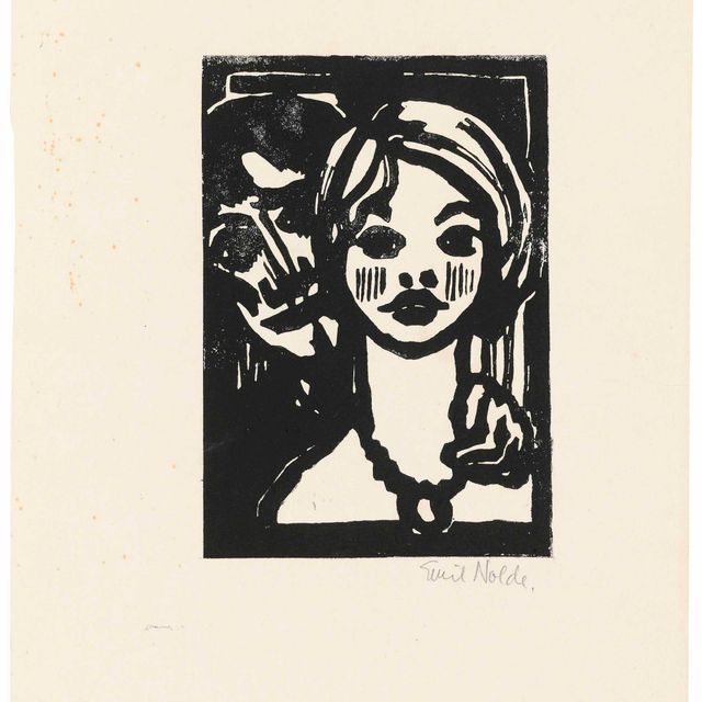 Emil Nolde — Мужчина и молодая девушка