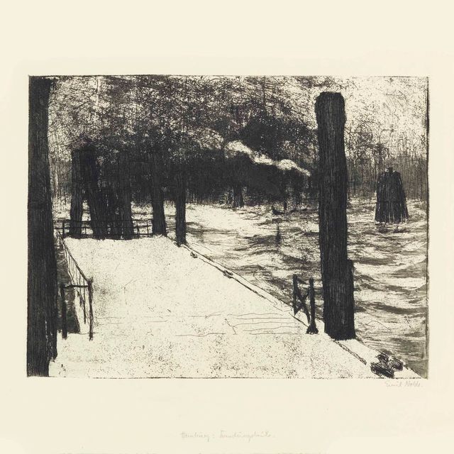 Emil Nolde — Гамбург, Ландунгсбрюке (S. & M. 139)