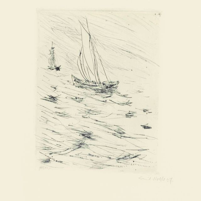 Emil Nolde — Шиффе-им-Винд (S. & M. 65)