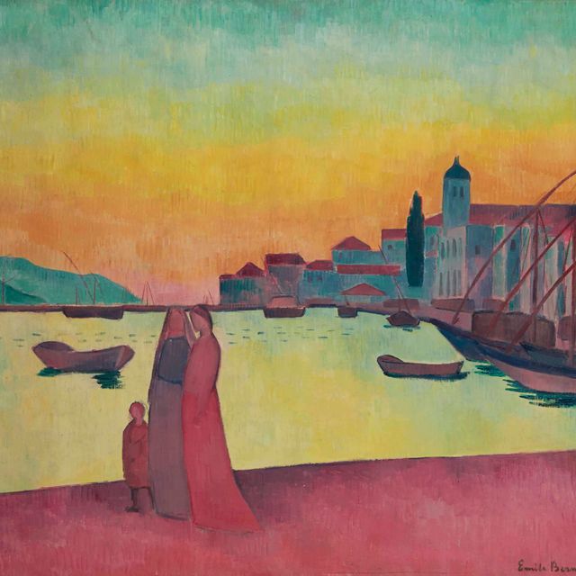 Émile Bernard — Улица порт-де-Вати, Самос