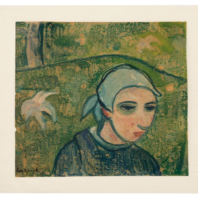 Émile Bernard — Наедине с молодой бретонкой