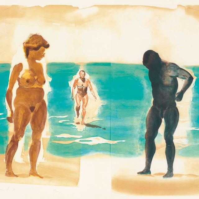 Eric Fischl — Четыре акватинты: три гравюры