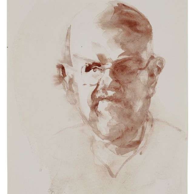 Eric Fischl — Без названия (портрет Барри Уэйкфорда)