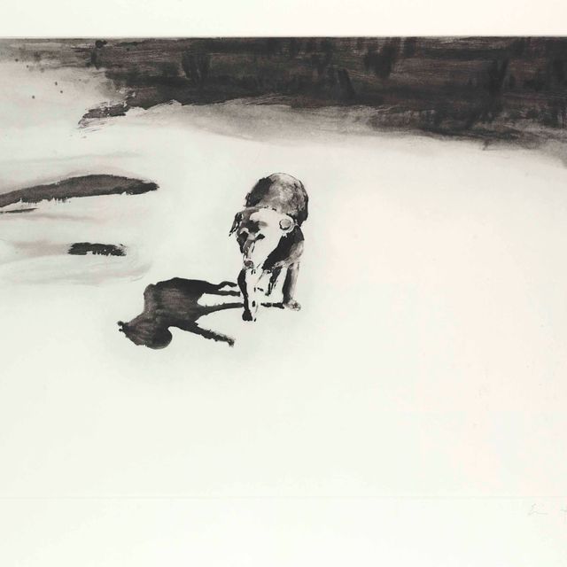 Eric Fischl — Собака и пляж