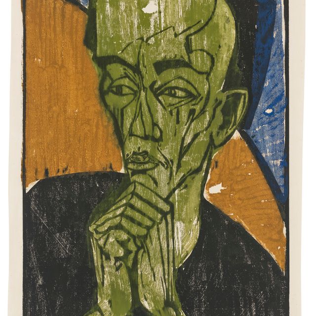 Erich Heckel — Маннербилднис (Мужской портрет)