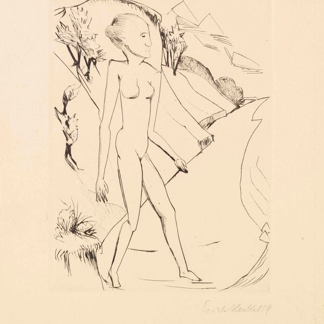 Erich Heckel — Стены дома на берегу (Дубэ, КН. 141/I)