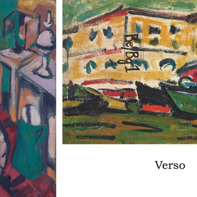 Ernst Ludwig Kirchner — "День матери " во флахер-Ванне ( справа ); Эльбкане в Гельбен-Хаузерне, Дрезден ( слева )
