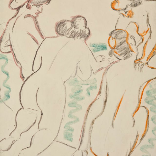 Ernst Ludwig Kirchner — Группа сотрудников в Унтерхалтунге