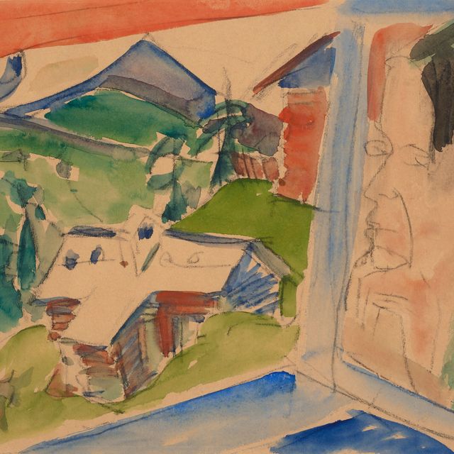 Ernst Ludwig Kirchner — Блик для сотрудников, которые занимаются сельским хозяйством в Фенстере
