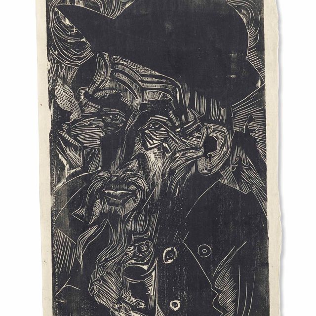 Ernst Ludwig Kirchner — Альтингер Элплер в хижине Шварца (Каспар Кадиеполт), 1919