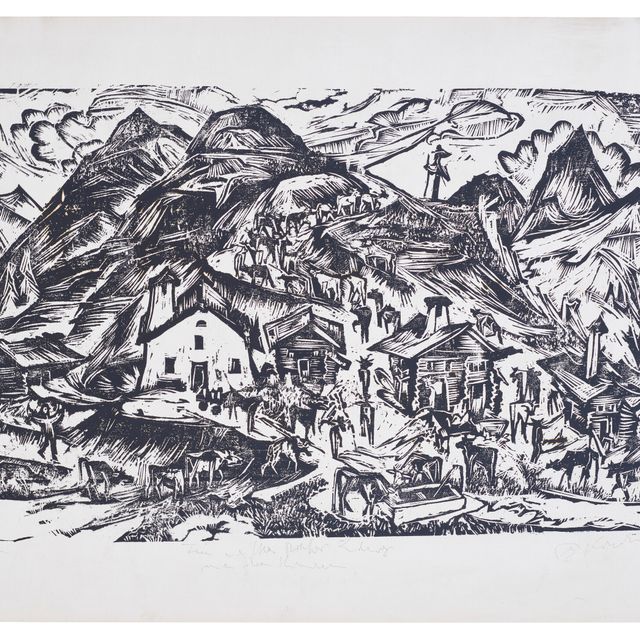 Ernst Ludwig Kirchner — Штаб-квартира в Альпах, Германия (Альпауфцуг)