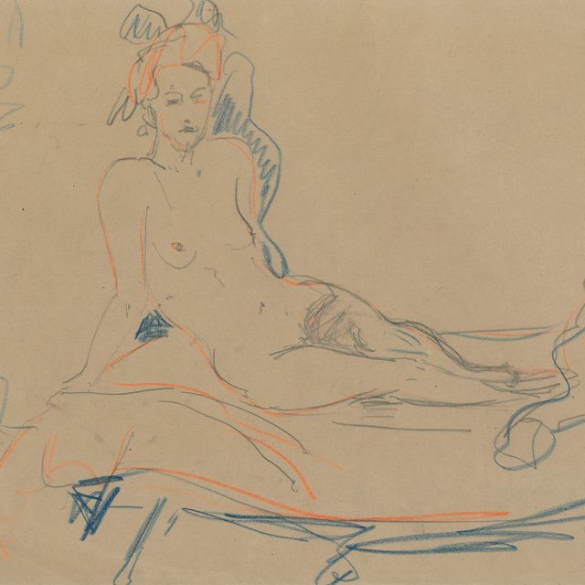 Ernst Ludwig Kirchner — Акт о том, что ты делаешь, о том, что ты готов сделать (прямой); Акт о положении (оборотной)