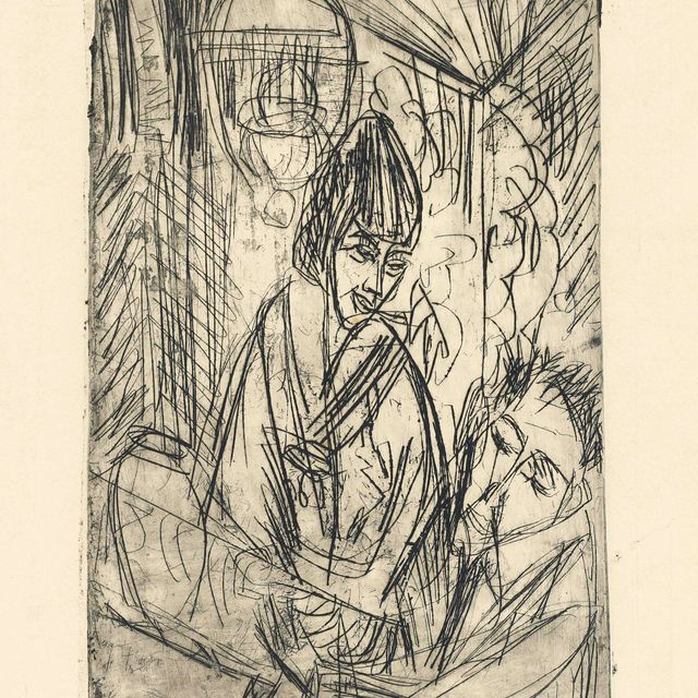 Ernst Ludwig Kirchner — Мужчина и женщина в тишине (Sch. 559; D. 175)