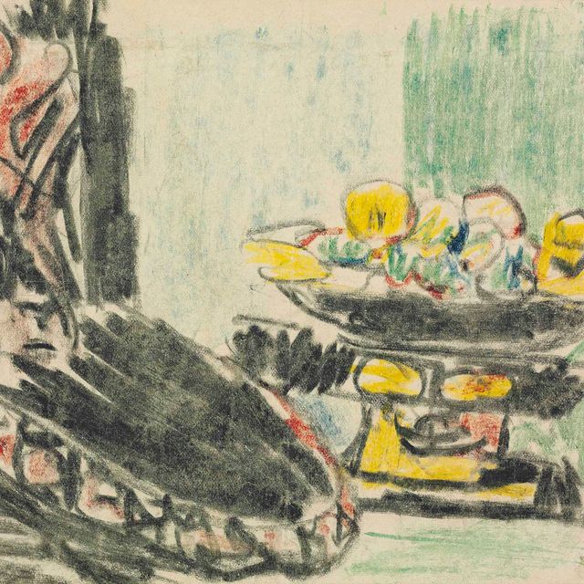 Ernst Ludwig Kirchner — Стиллебен - небен-гешництем-Штуль