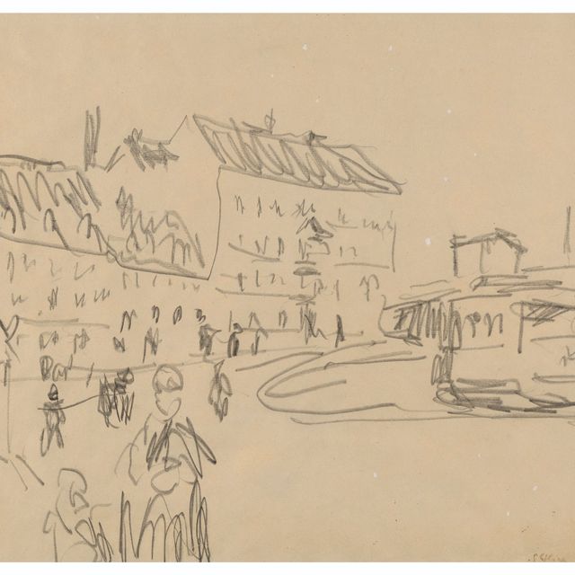 Ernst Ludwig Kirchner — Штрассенбан в Дрездене