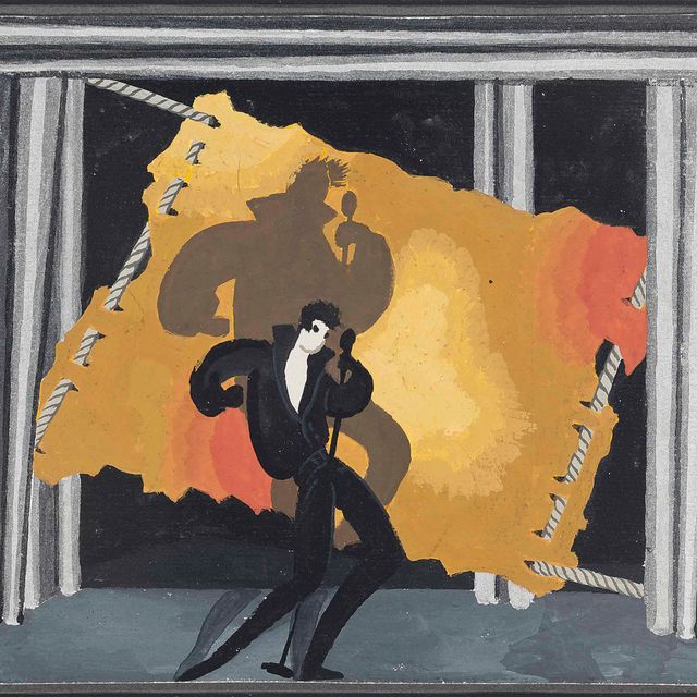 Erté — Оформление сцены с участием певцов