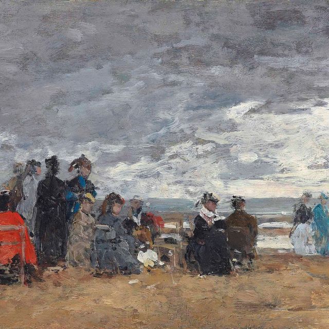 Eugène Boudin — Сцена на пляже