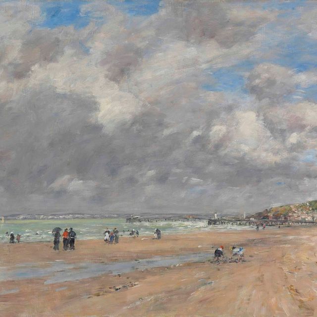 Eugène Boudin — Довиль. Пляж