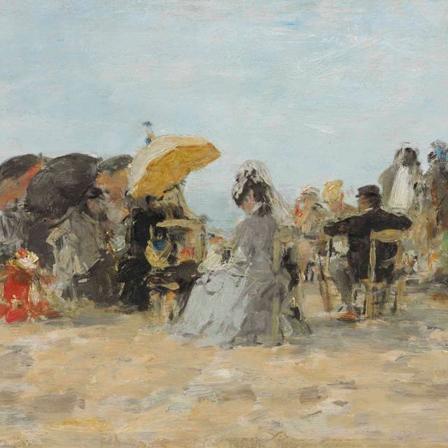 Eugène Boudin — Трувиль, сцена на пляже