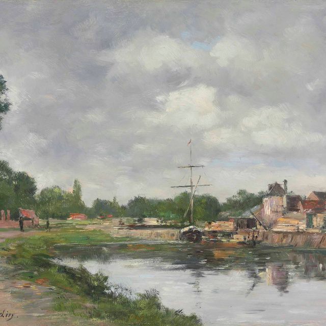 Eugène Boudin — Канал ООН в Аббевиле