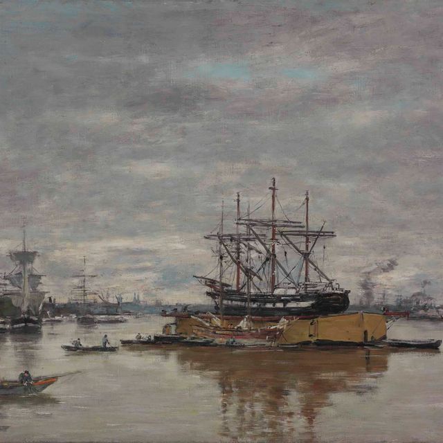 Eugène Boudin — Бордо, Ле-Порт
