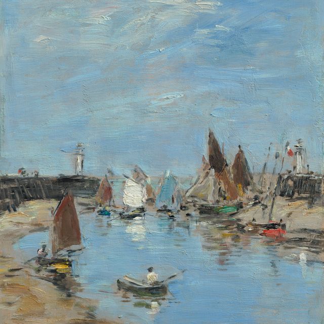 Eugène Boudin — Трувиль. Лес журавлей, Мари-Бассе