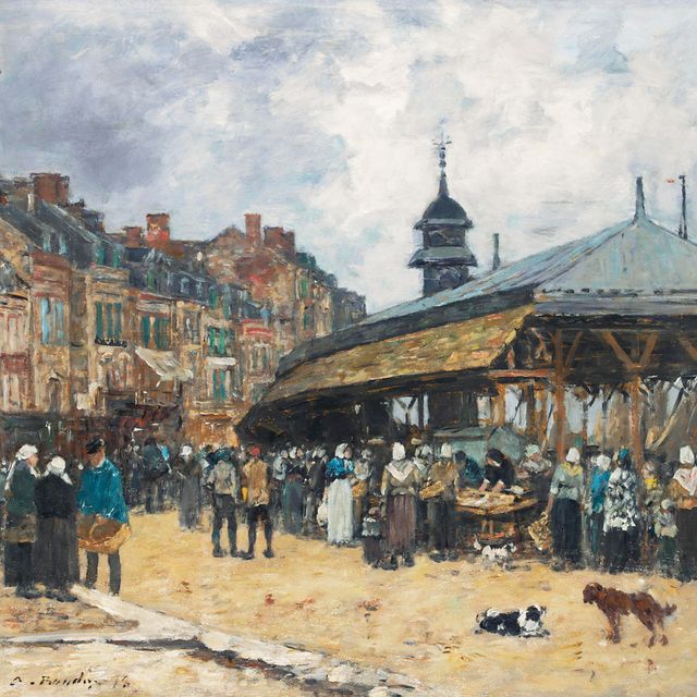 Eugène Boudin — Марш в Трувиле