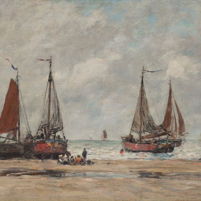 Eugène Boudin — Поле битвы в пешем строю