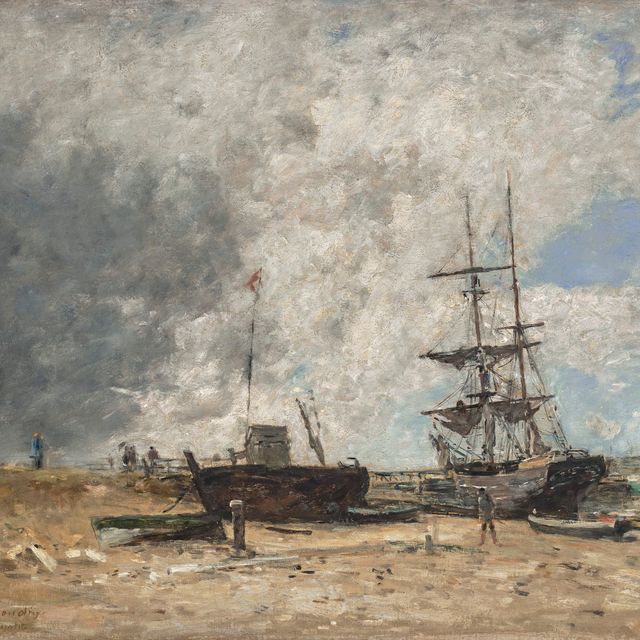 Eugène Boudin — Риваж де Трувиль, маре бассе