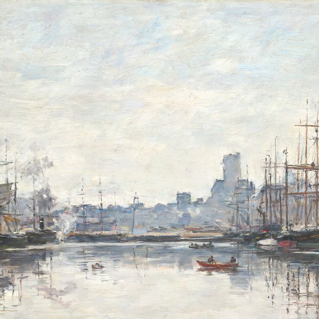 Eugène Boudin — Фекан, временный порт Бруйяр