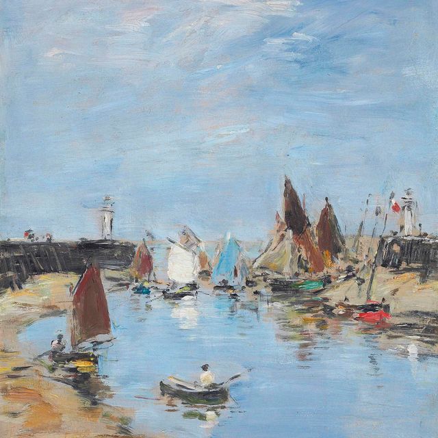 Eugène Boudin — Трувиль. Лес журавлей. Маре-бассе
