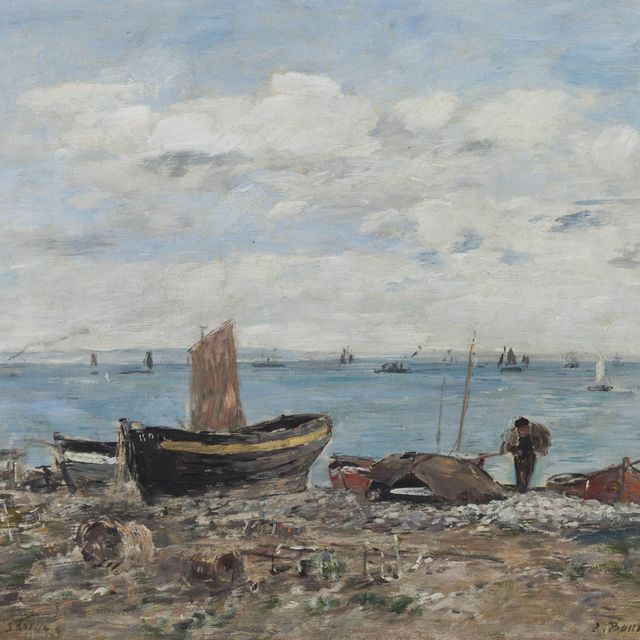 Eugène Boudin — Поездка по Сент-Адресу. Маре-бассе