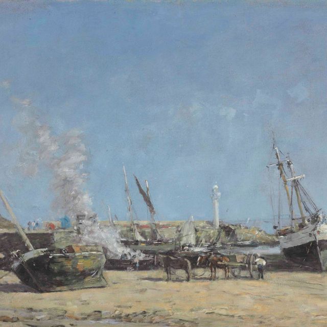 Eugène Boudin — Портрие, ле-порт-маре-бассе