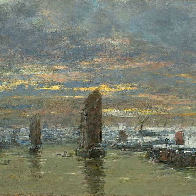 Eugène Boudin — Дюнкерк, солнечный берег в Хивере