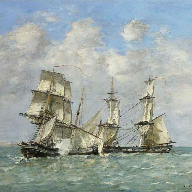 Eugène Boudin — Захват маленького скакуна
