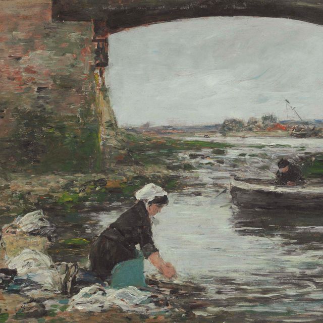 Eugène Boudin — Лавез на границе Туков