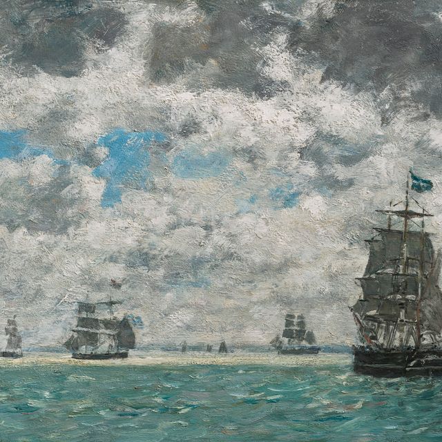 Eugène Boudin — Труа-матс деван Анверс