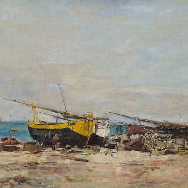 Eugène Boudin — Этрета, Мари-Бассе