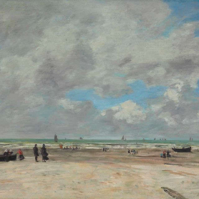 Eugène Boudin — Берк, пляж Мари-басс