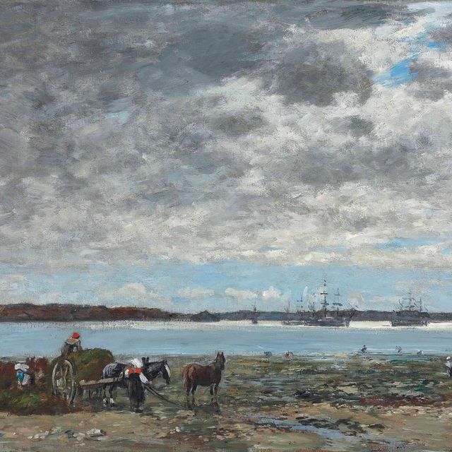 Eugène Boudin — Брест, ла-Раде, рекольт-дю-вареш