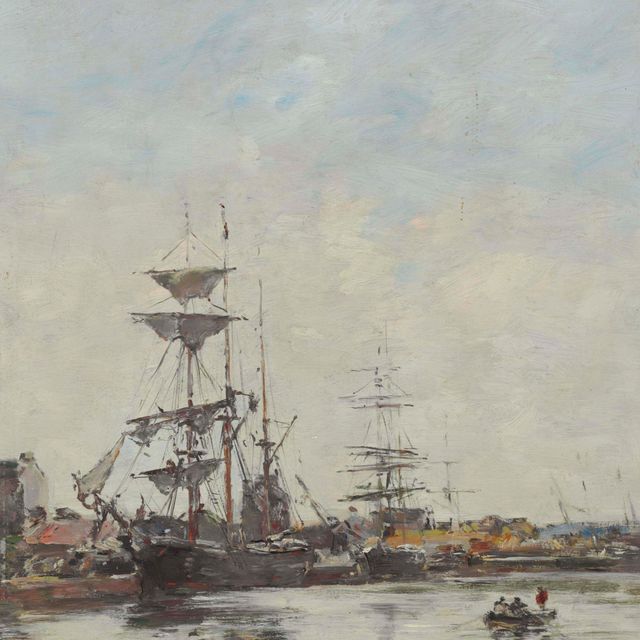 Eugène Boudin — Бассейн Довиля (Эффект утра)