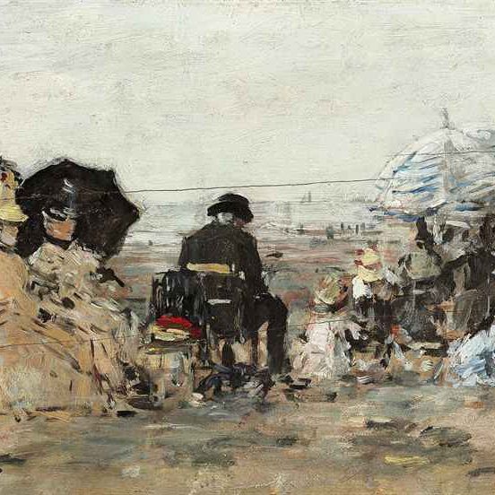 Eugène Boudin — Трувиль, сцена на пляже