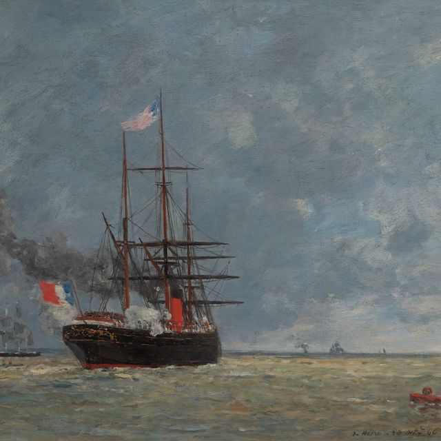Eugène Boudin — Гавр, море в открытом море