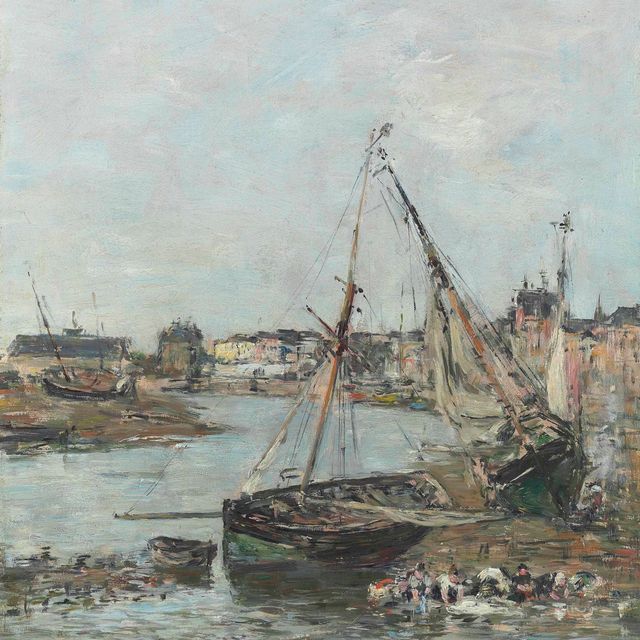 Eugène Boudin — Порт-де-Трувиль на дне моря
