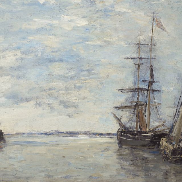 Eugène Boudin — Выход из порта