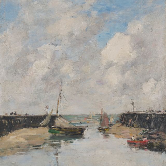 Eugène Boudin — Трувиль, ле-Жете