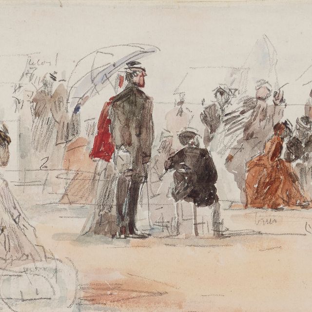 Eugène Boudin — Сцена на пляже